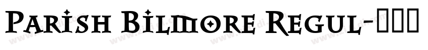 Parish Bilmore Regul字体转换
